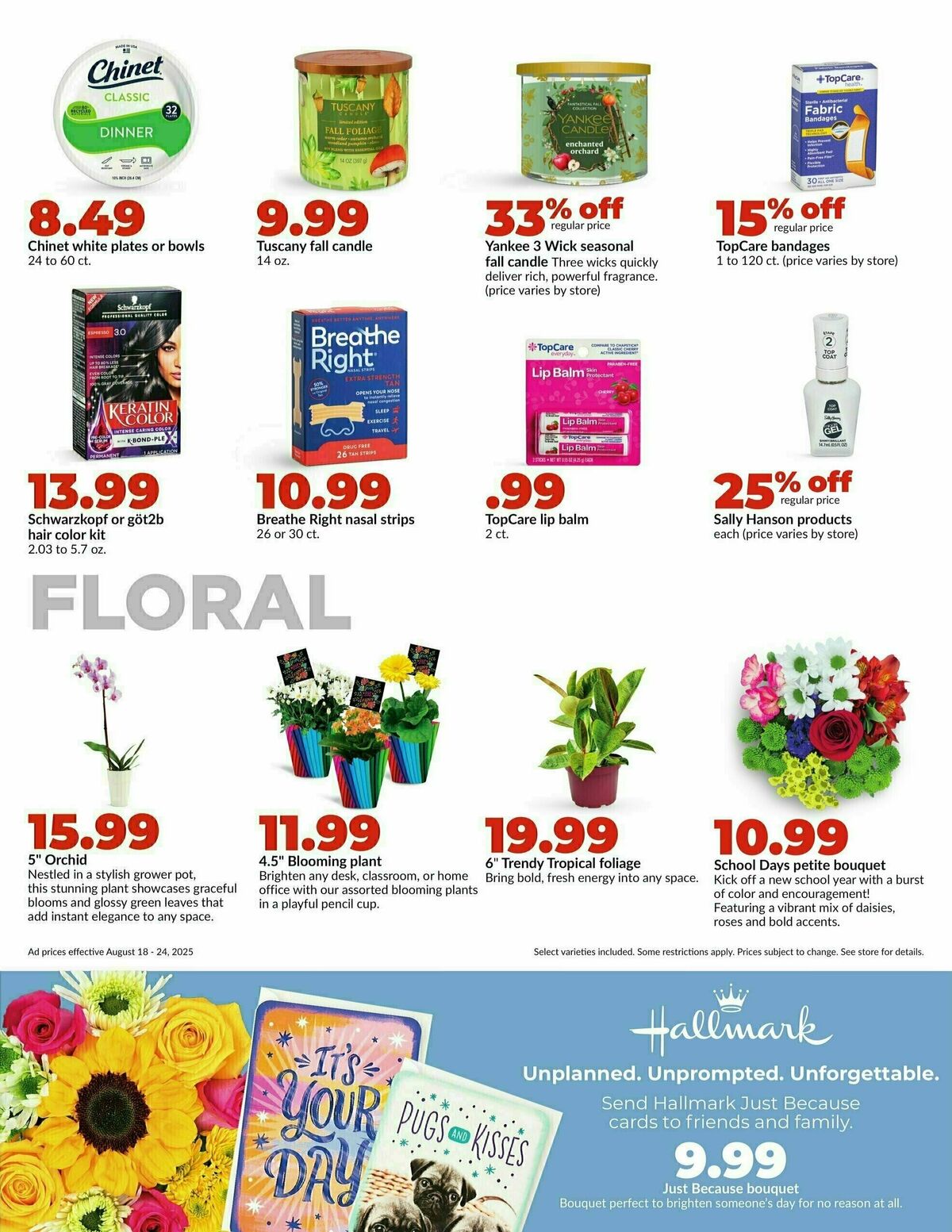 Hy-Vee Weekly Ad from August 18