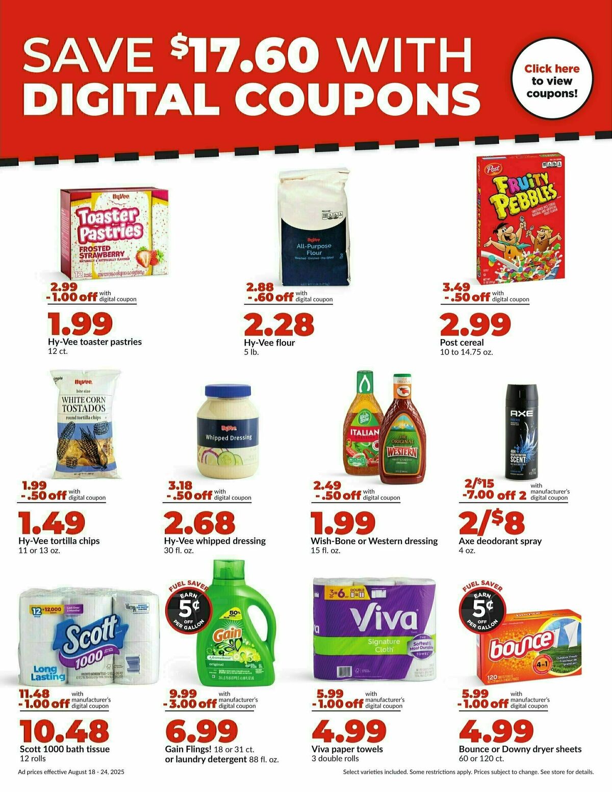 Hy-Vee Weekly Ad from August 18