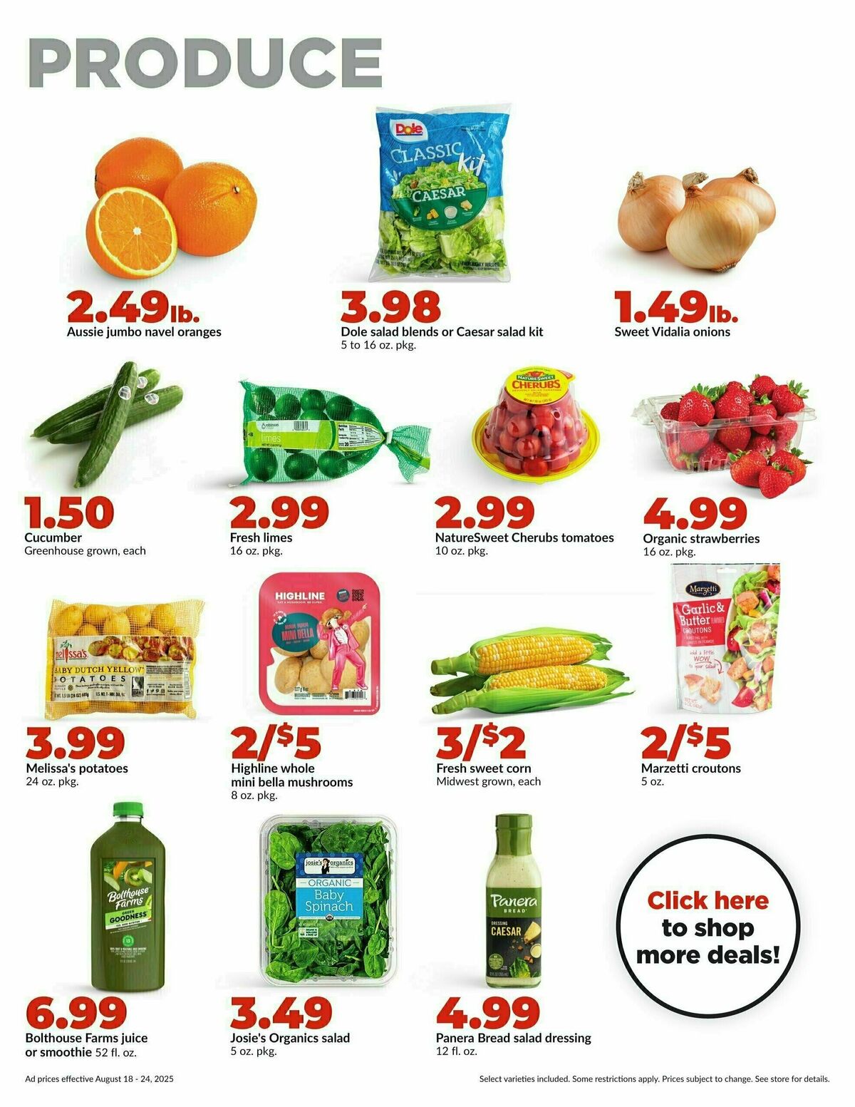Hy-Vee Weekly Ad from August 18
