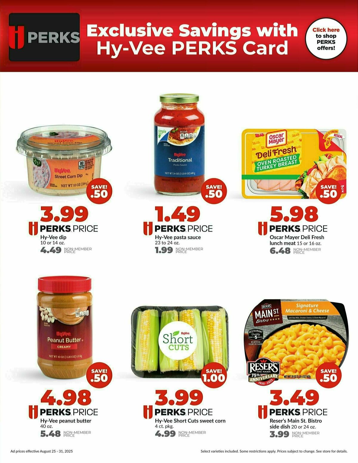 Hy-Vee Weekly Ad from August 25