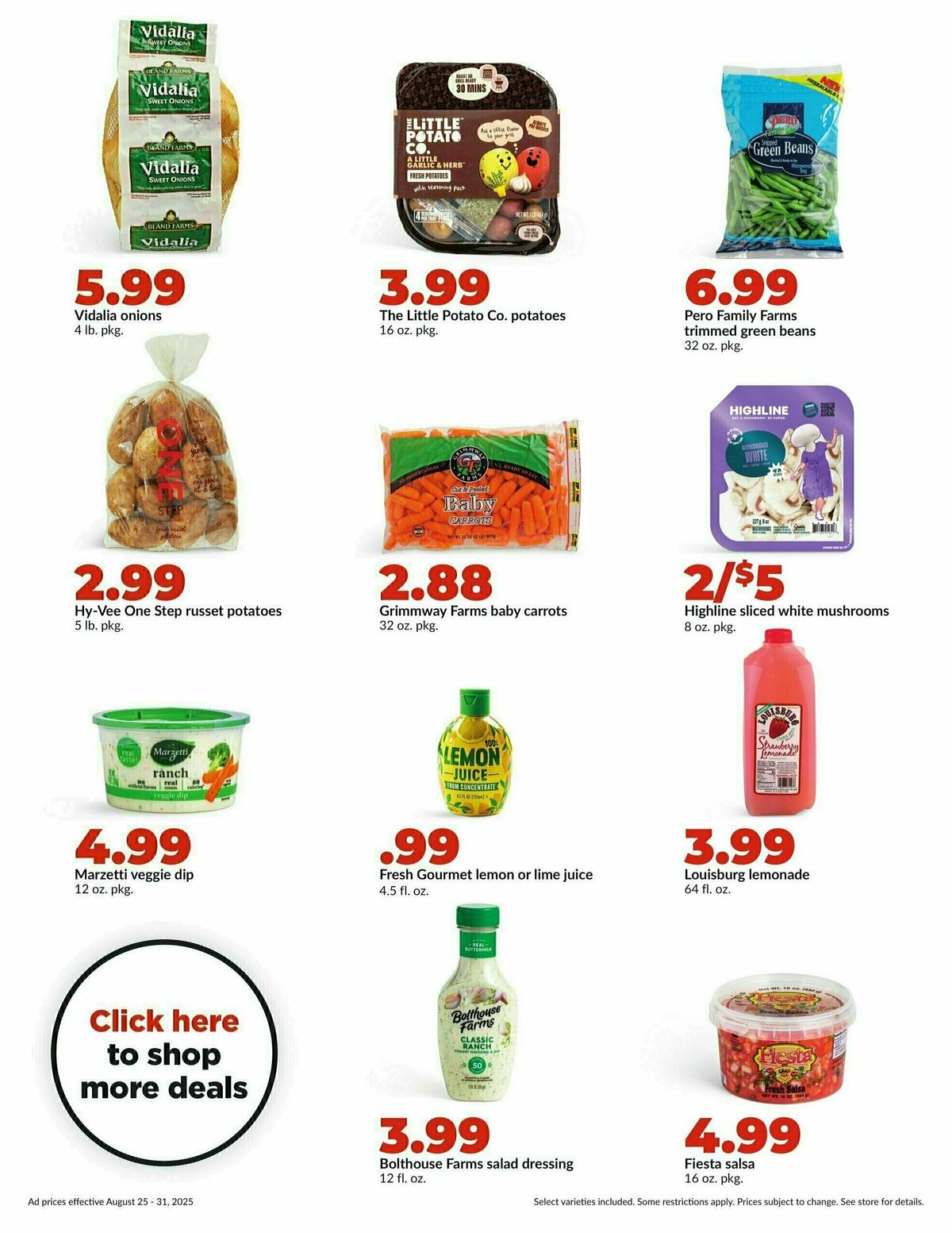 Hy-Vee Weekly Ad from August 25