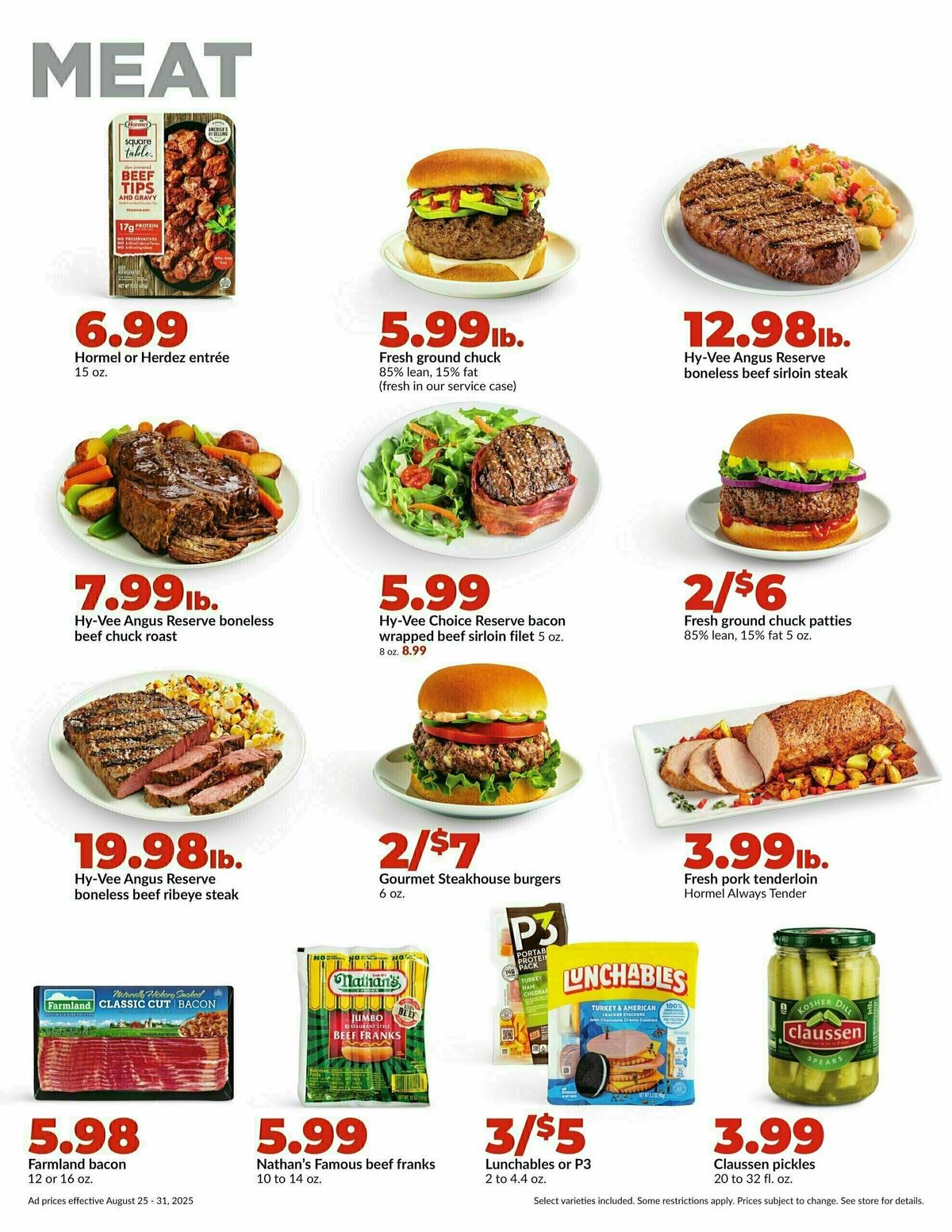 Hy-Vee Weekly Ad from August 25