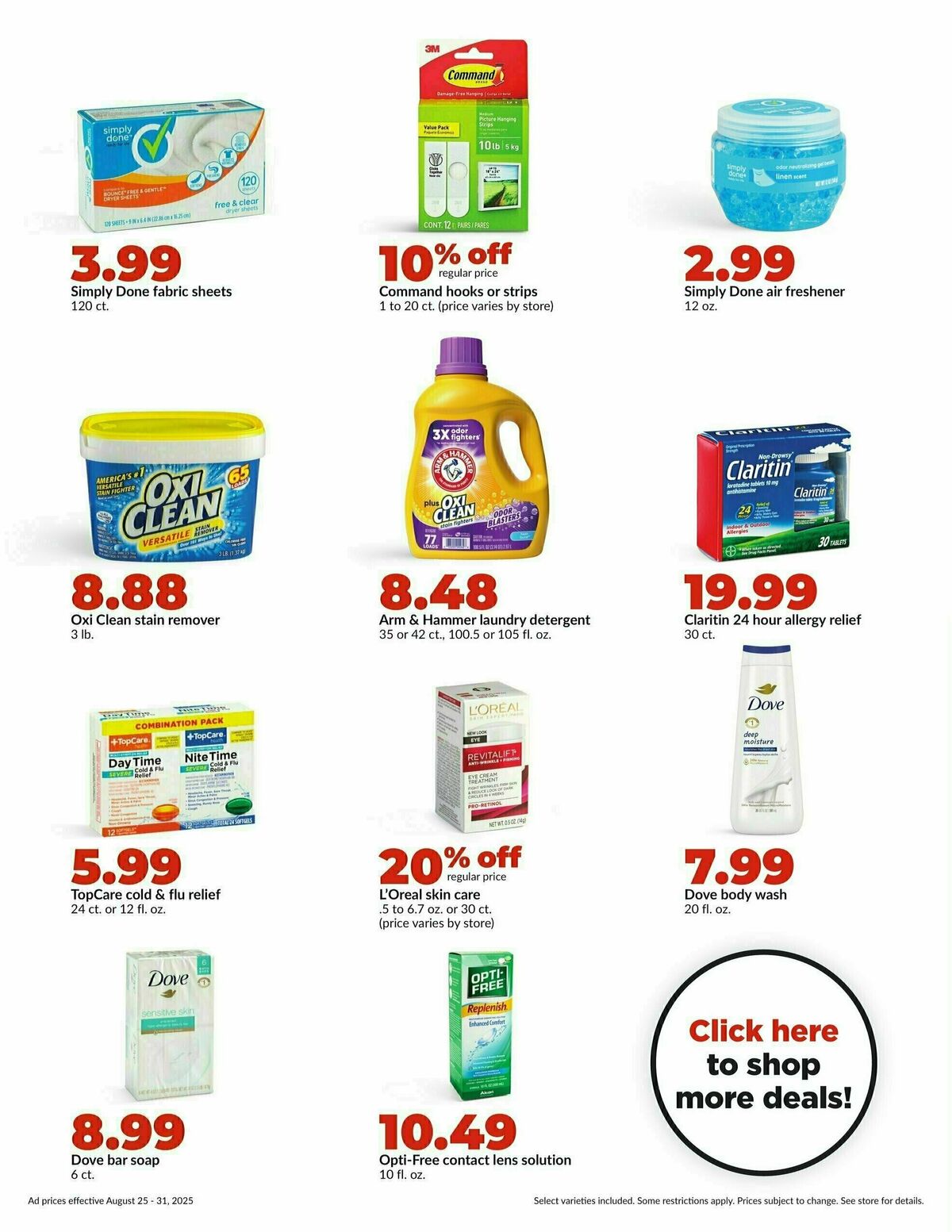 Hy-Vee Weekly Ad from August 25