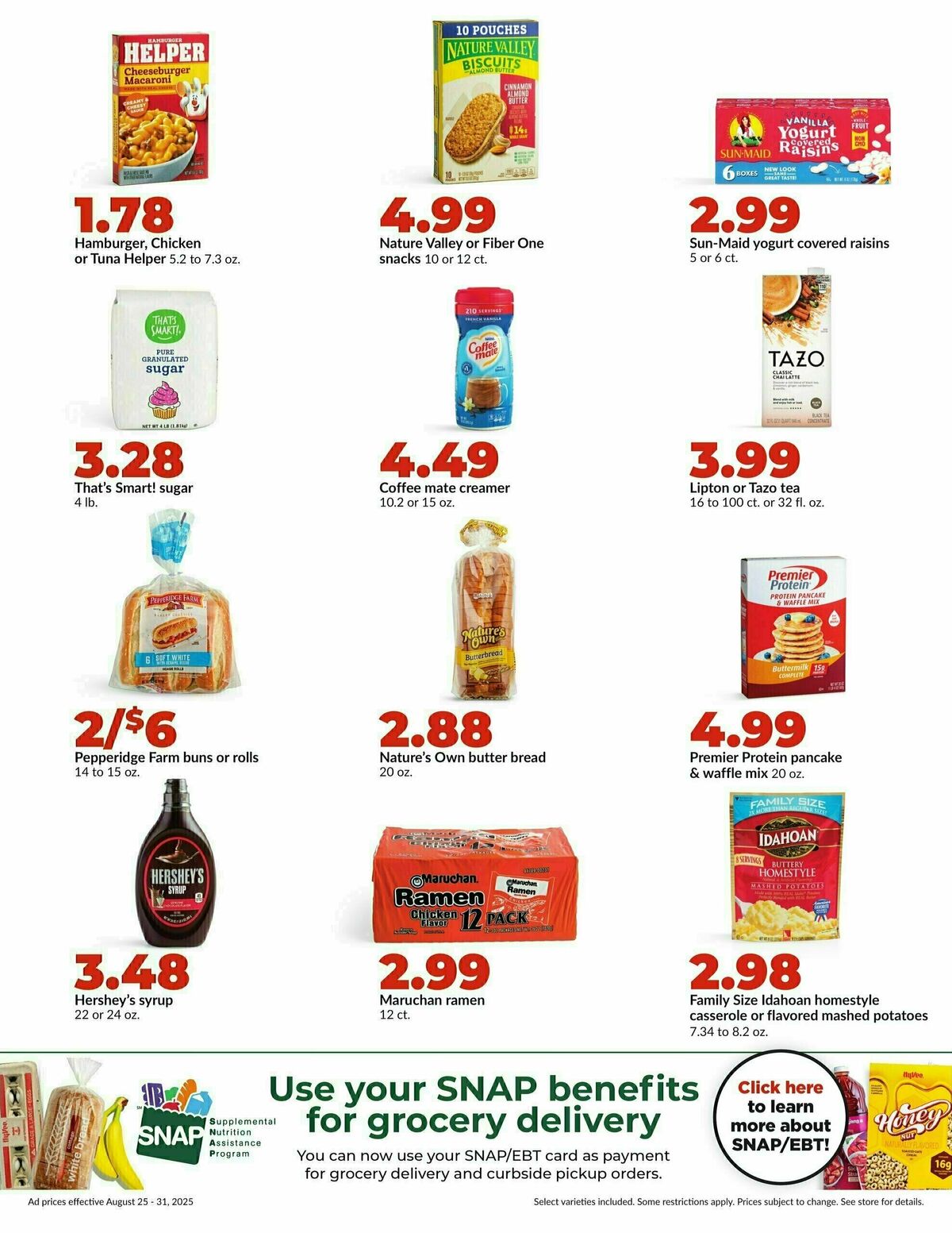 Hy-Vee Weekly Ad from August 25