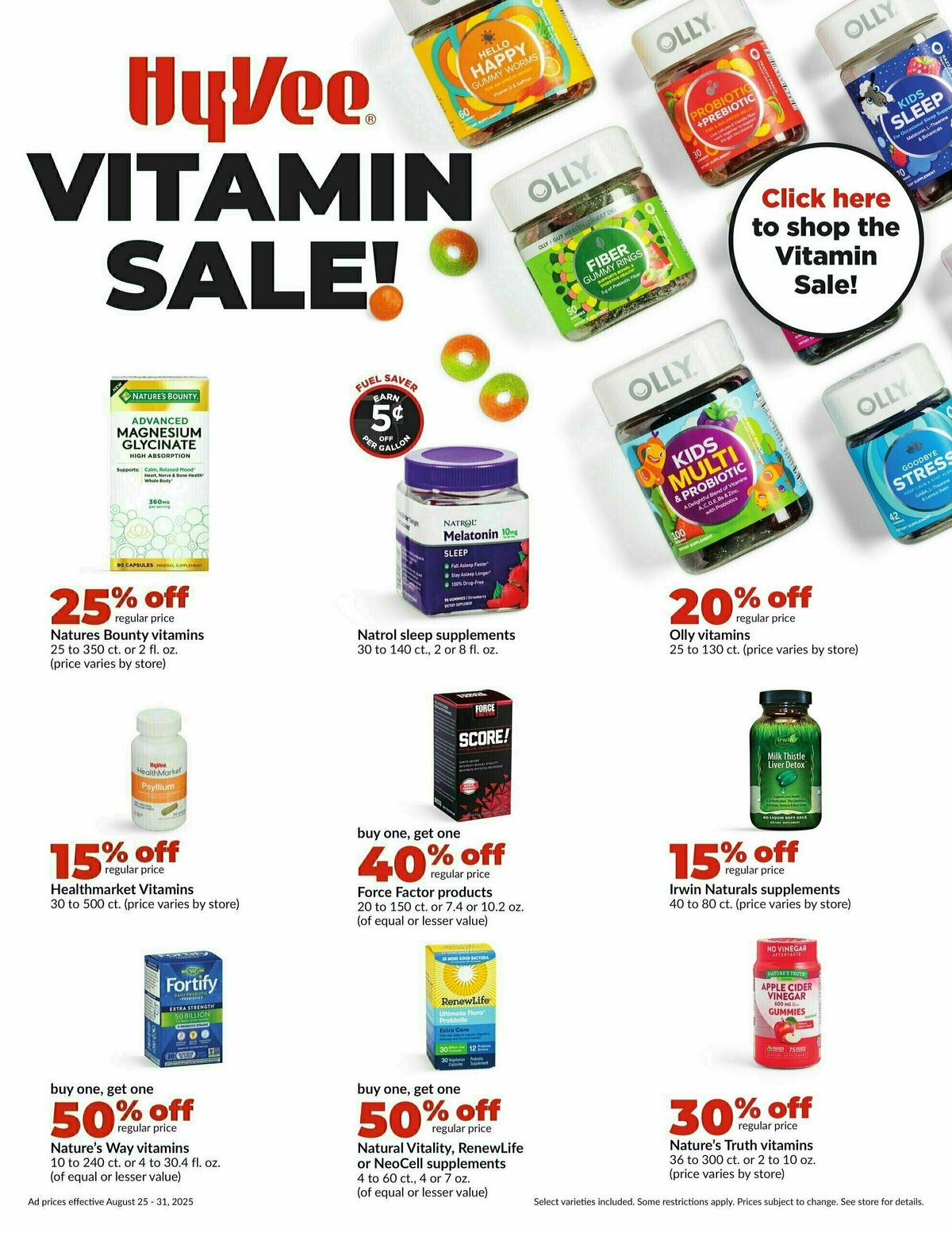 Hy-Vee Weekly Ad from August 25