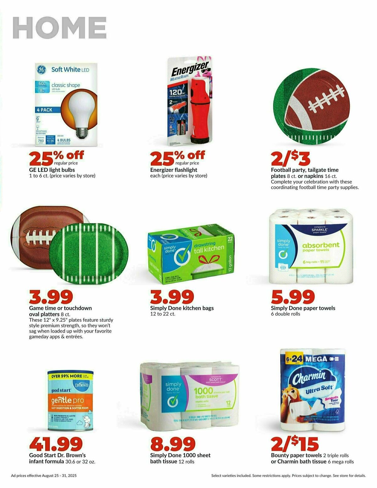 Hy-Vee Weekly Ad from August 25