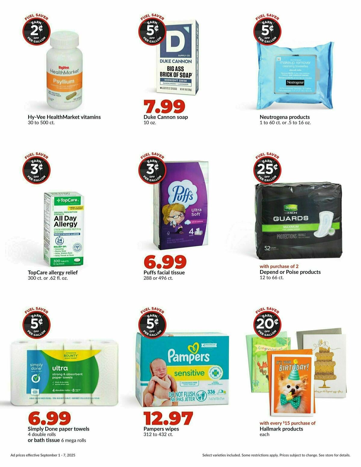 Hy-Vee Weekly Ad from September 1