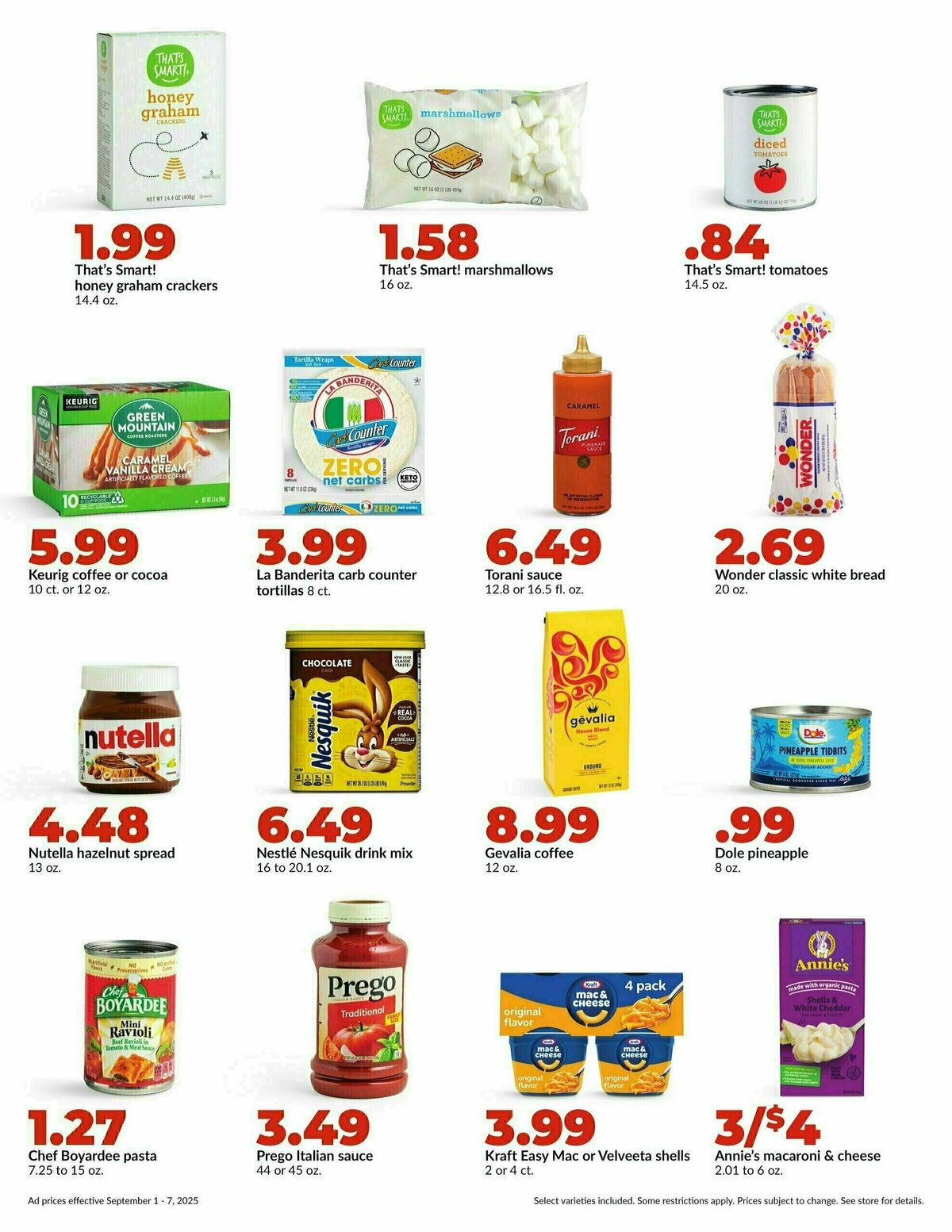 Hy-Vee Weekly Ad from September 1