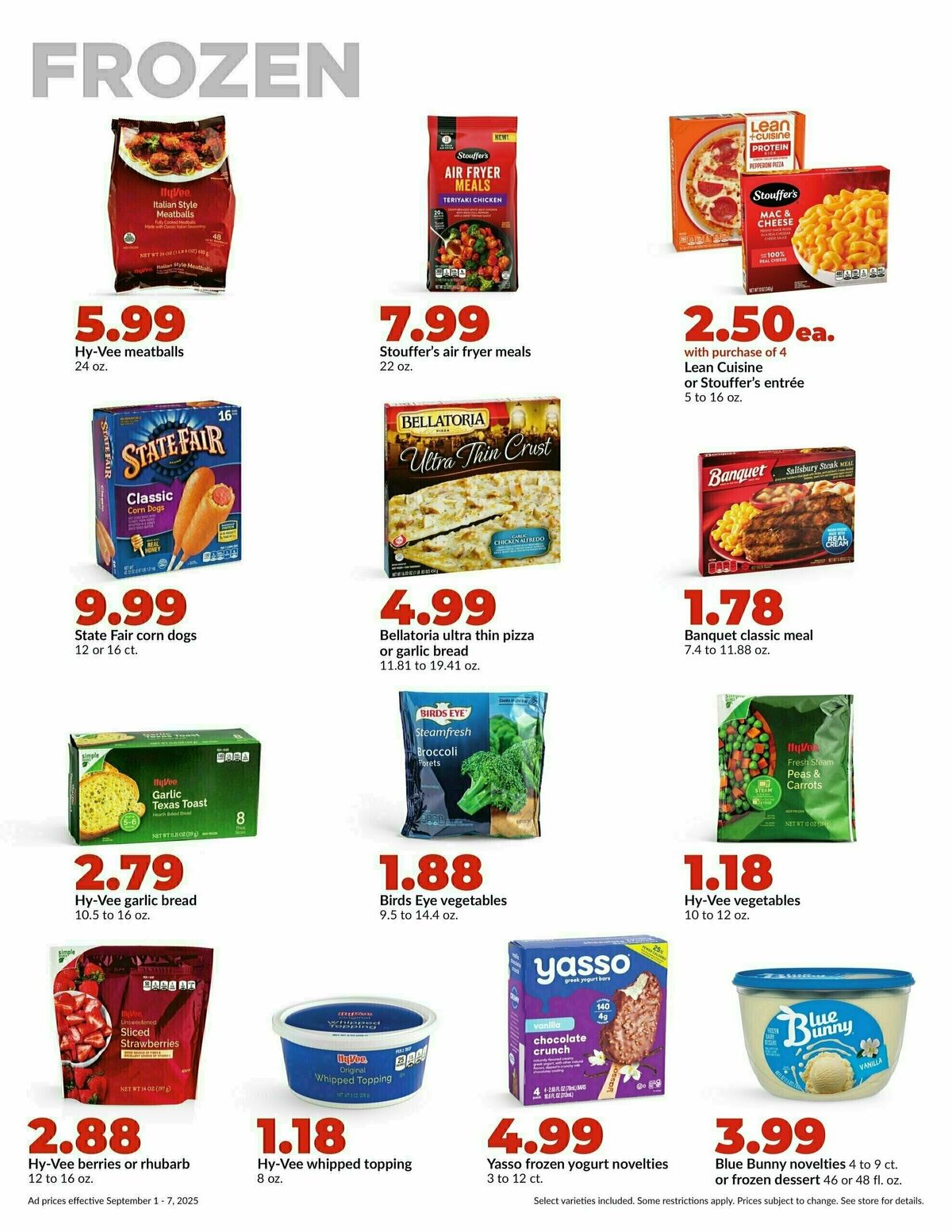 Hy-Vee Weekly Ad from September 1