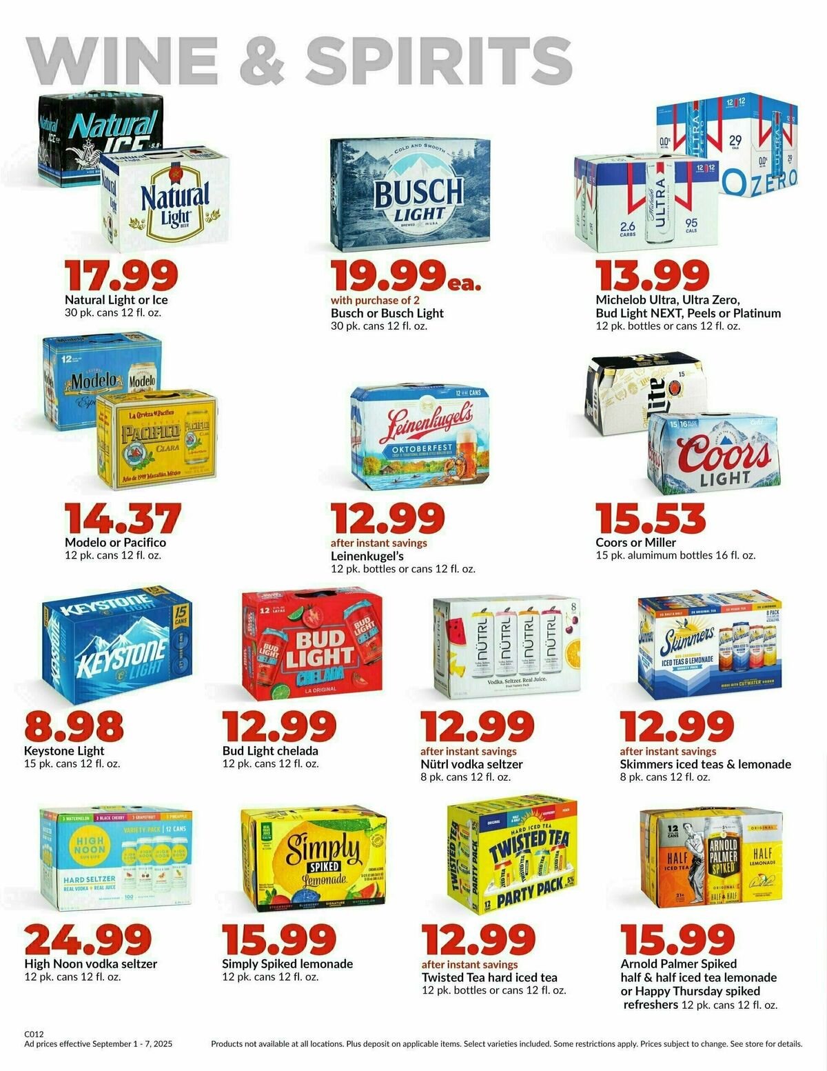 Hy-Vee Weekly Ad from September 1