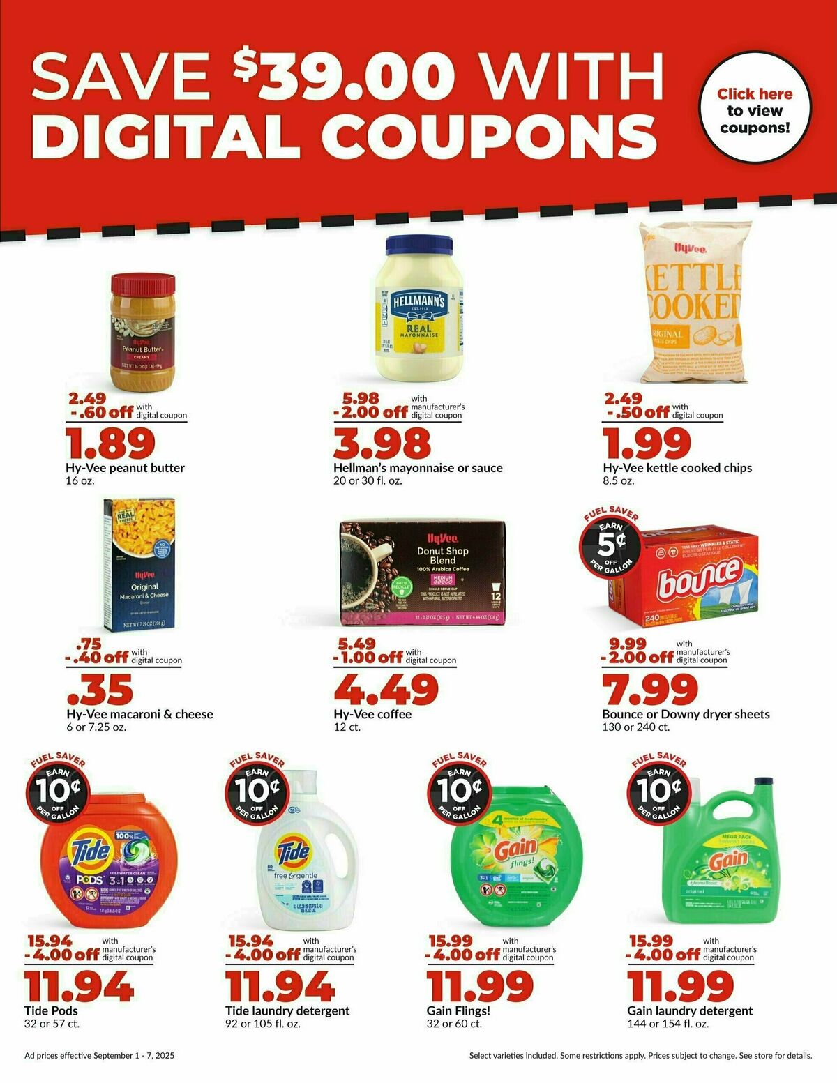Hy-Vee Weekly Ad from September 1