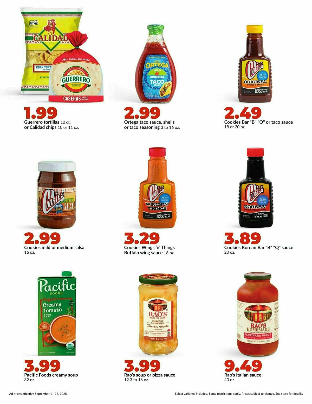 Hy-Vee Monthly Weekly Ad from September 1
