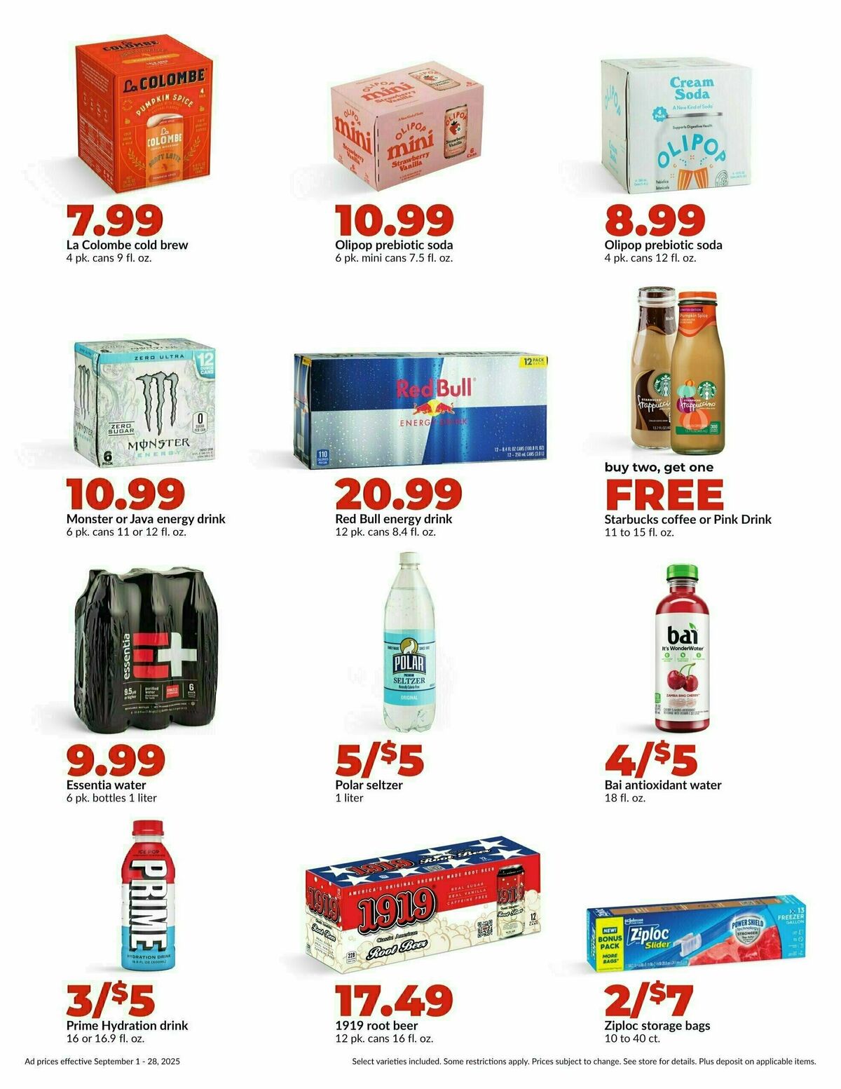 Hy-Vee Monthly Weekly Ad from September 1