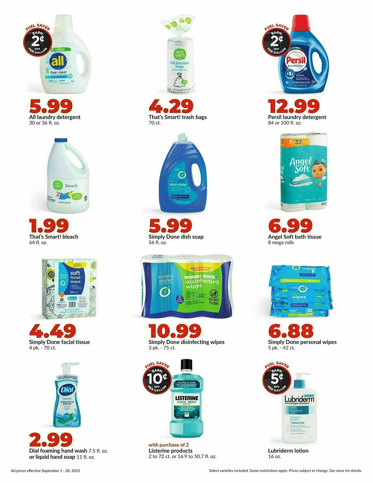 Hy-Vee Monthly Weekly Ad from September 1