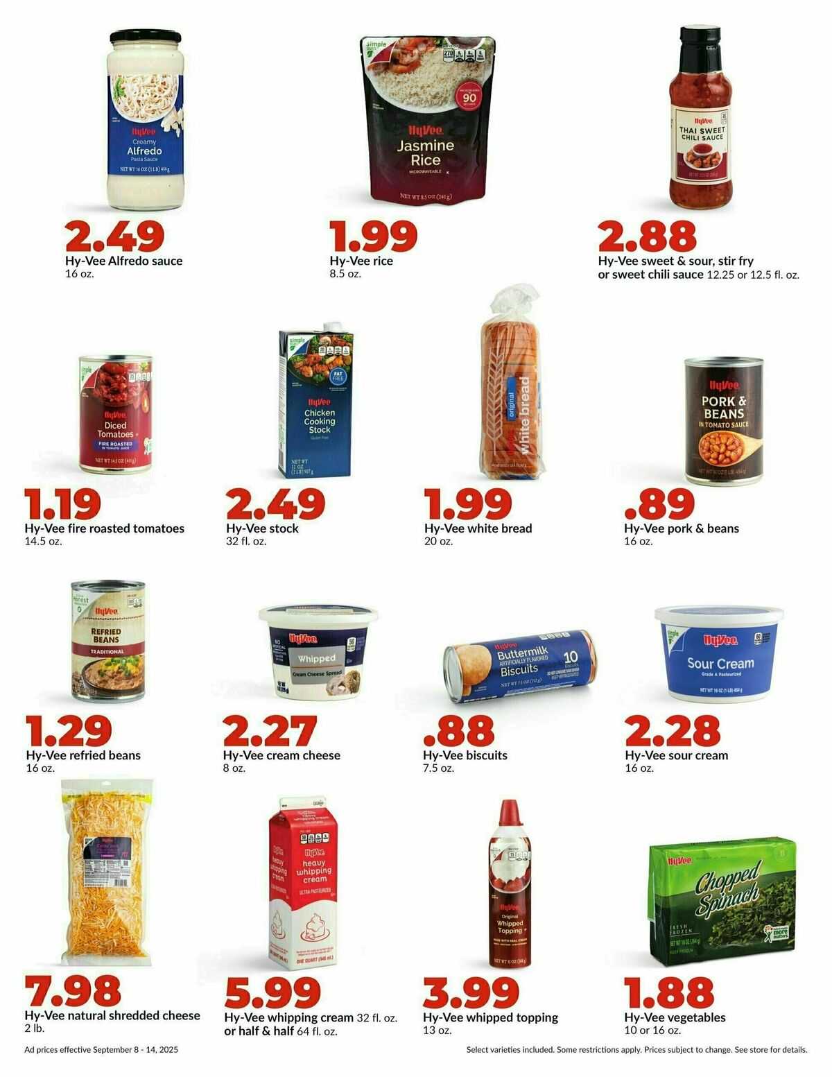 Hy-Vee Weekly Ad from September 8