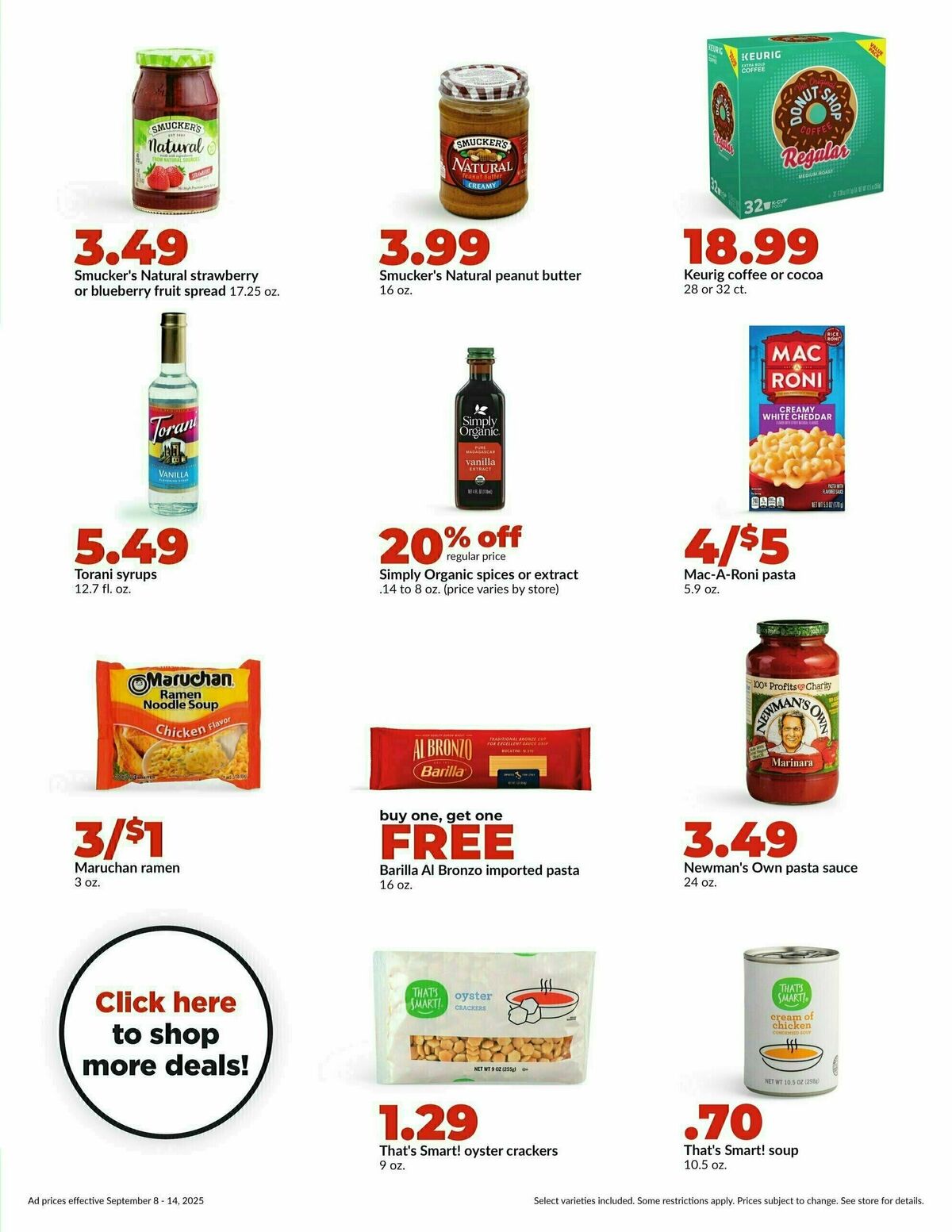 Hy-Vee Weekly Ad from September 8