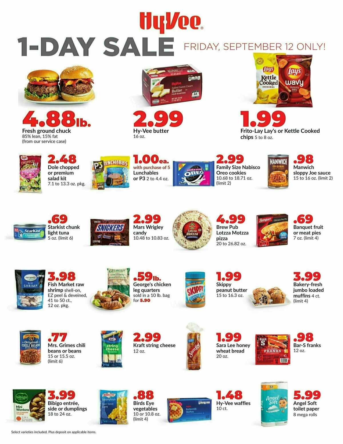 Hy-Vee 1-DAY SALE! Weekly Ad from September 12