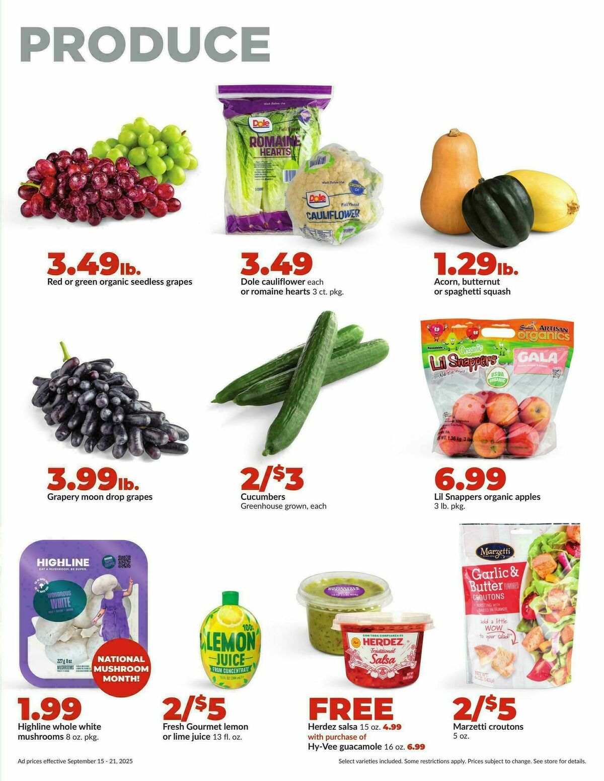 Hy-Vee Weekly Ad from September 15