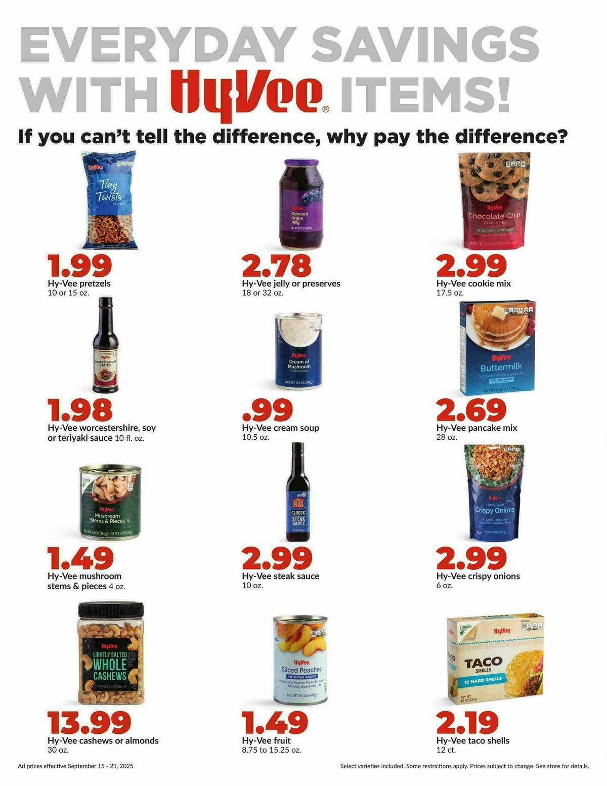 Hy-Vee Weekly Ad from September 15