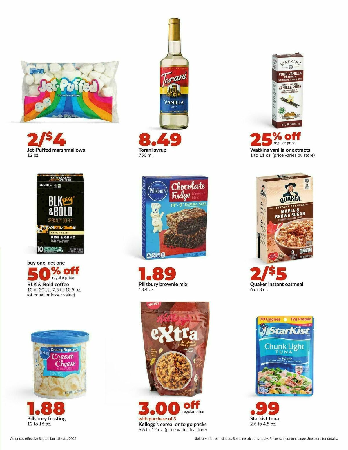 Hy-Vee Weekly Ad from September 15