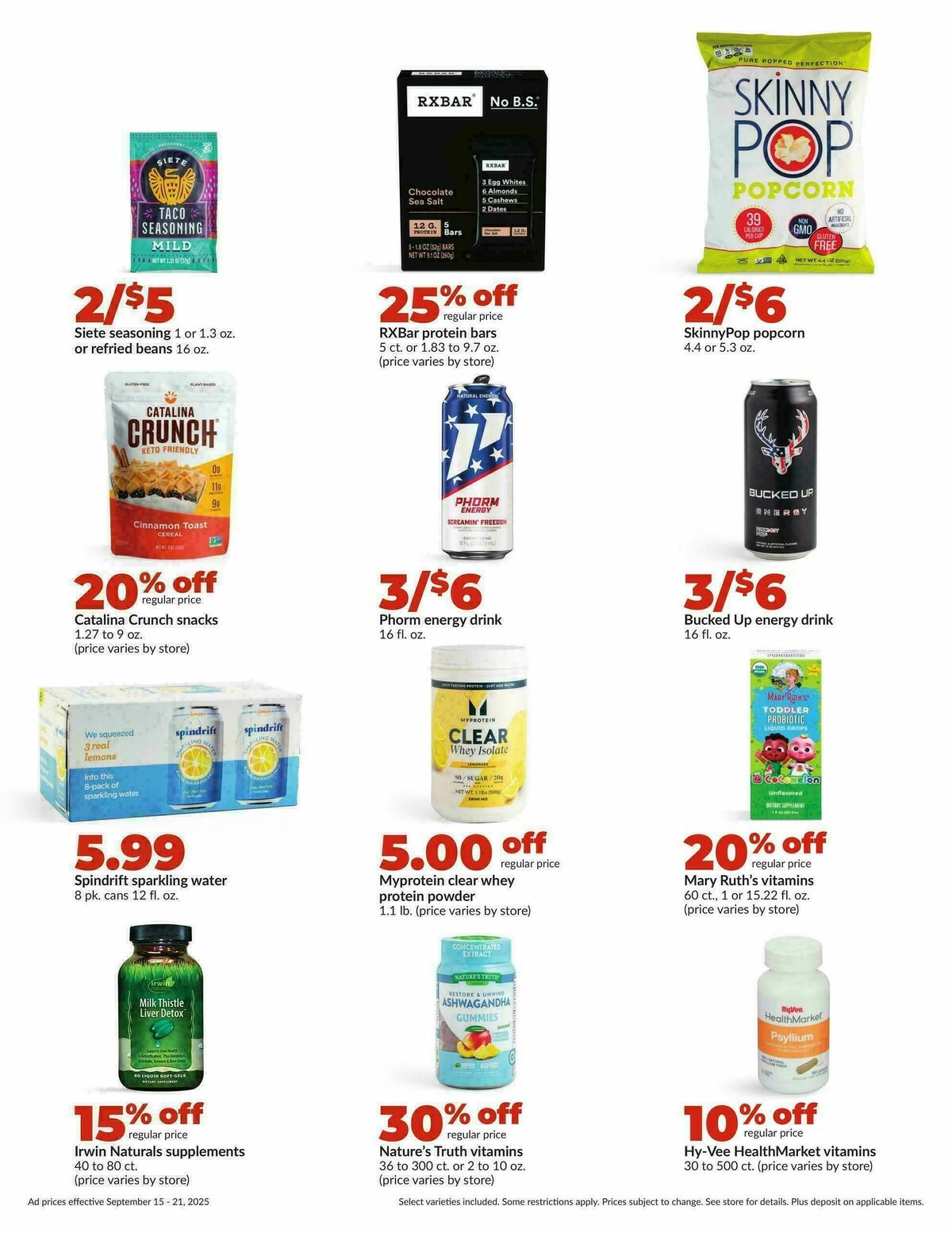 Hy-Vee Weekly Ad from September 15
