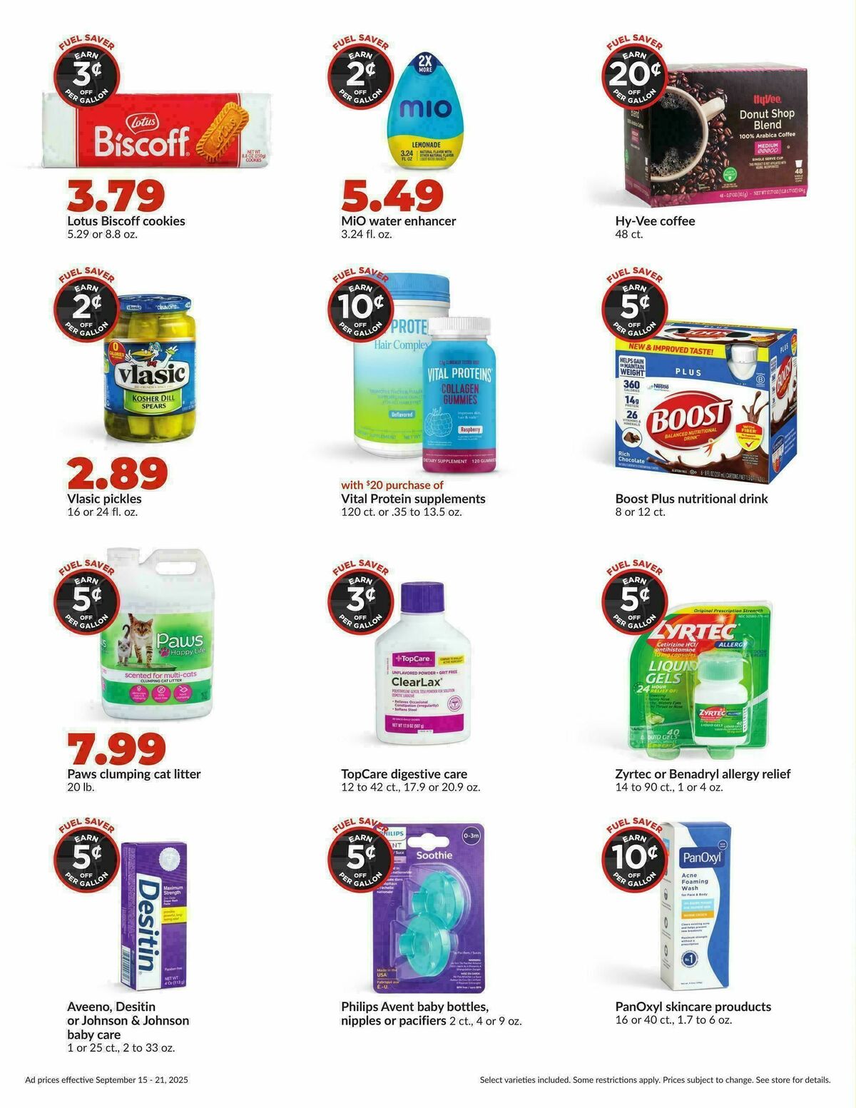 Hy-Vee Weekly Ad from September 15