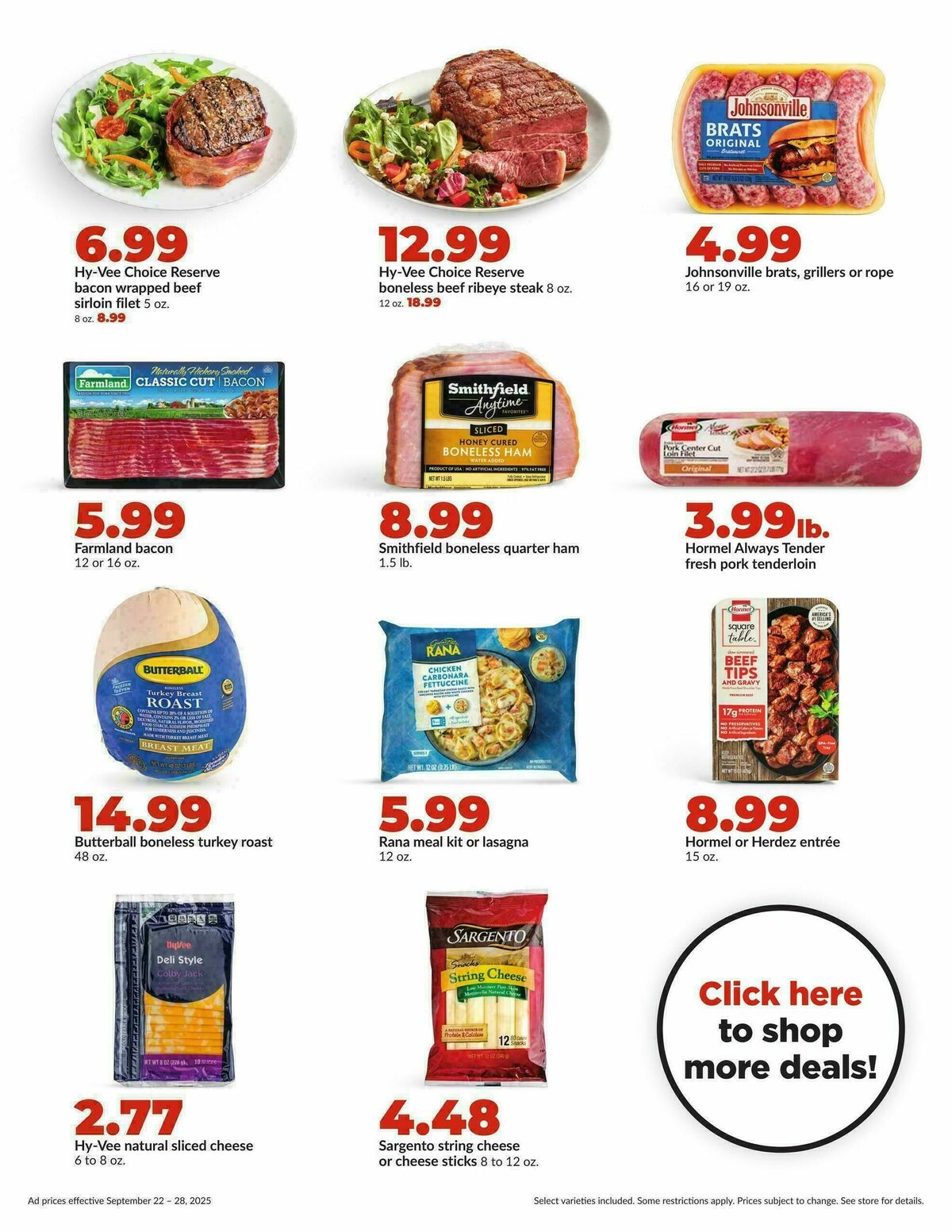 Hy-Vee Weekly Ad from September 22