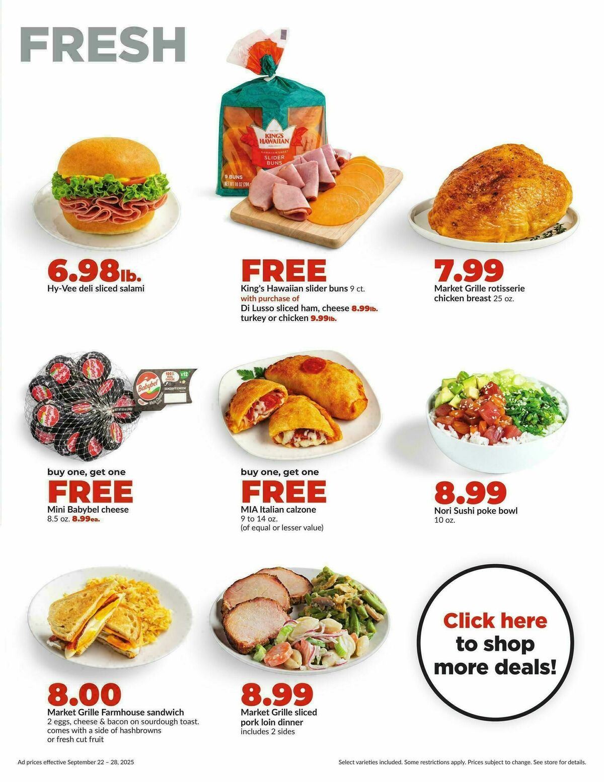 Hy-Vee Weekly Ad from September 22