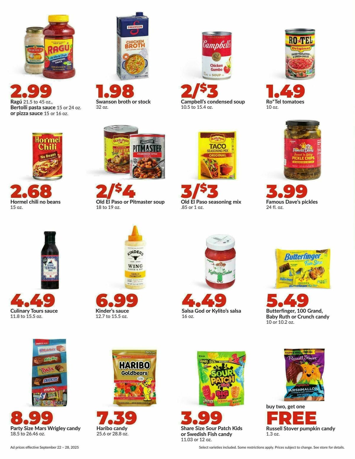 Hy-Vee Weekly Ad from September 22