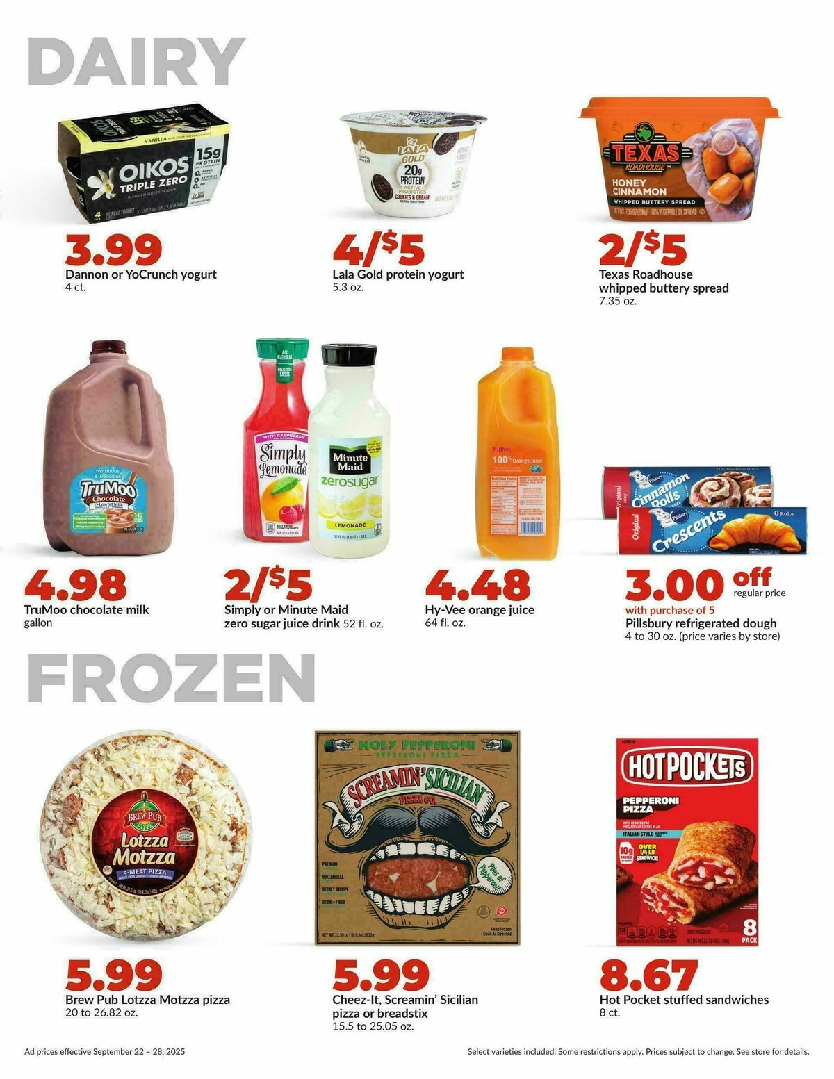Hy-Vee Weekly Ad from September 22