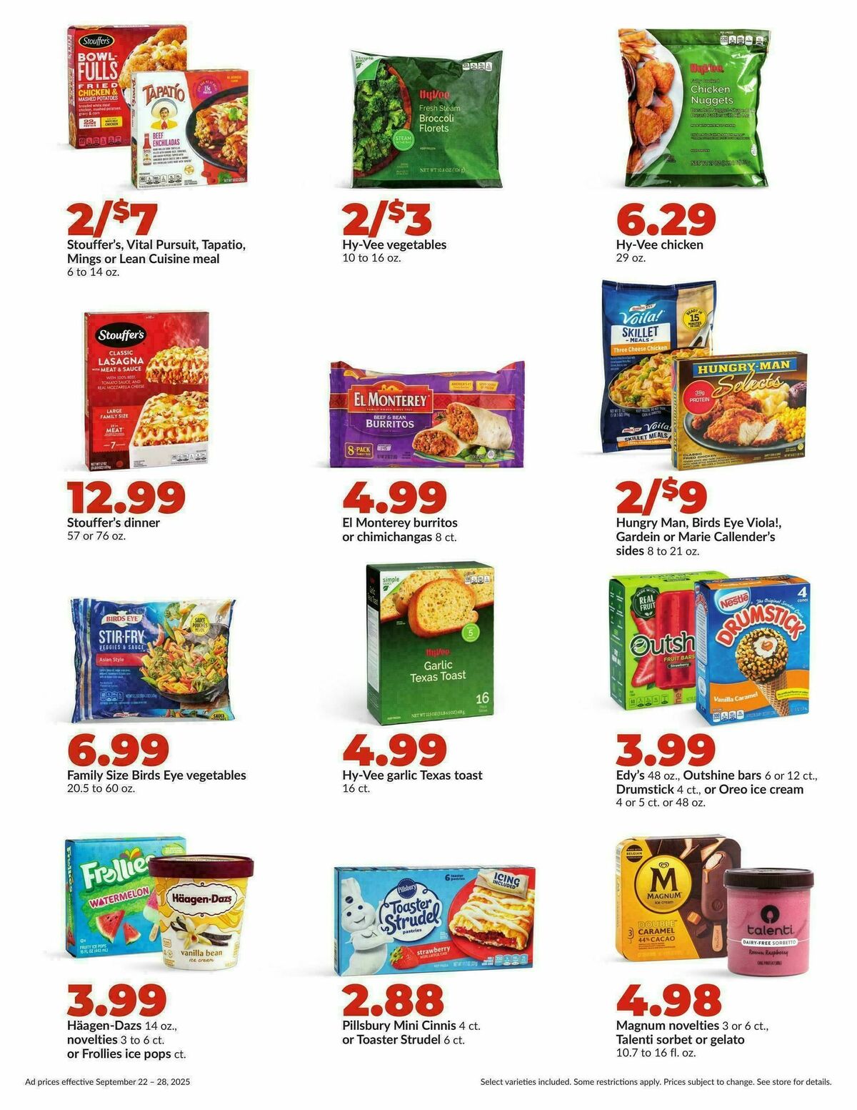 Hy-Vee Weekly Ad from September 22