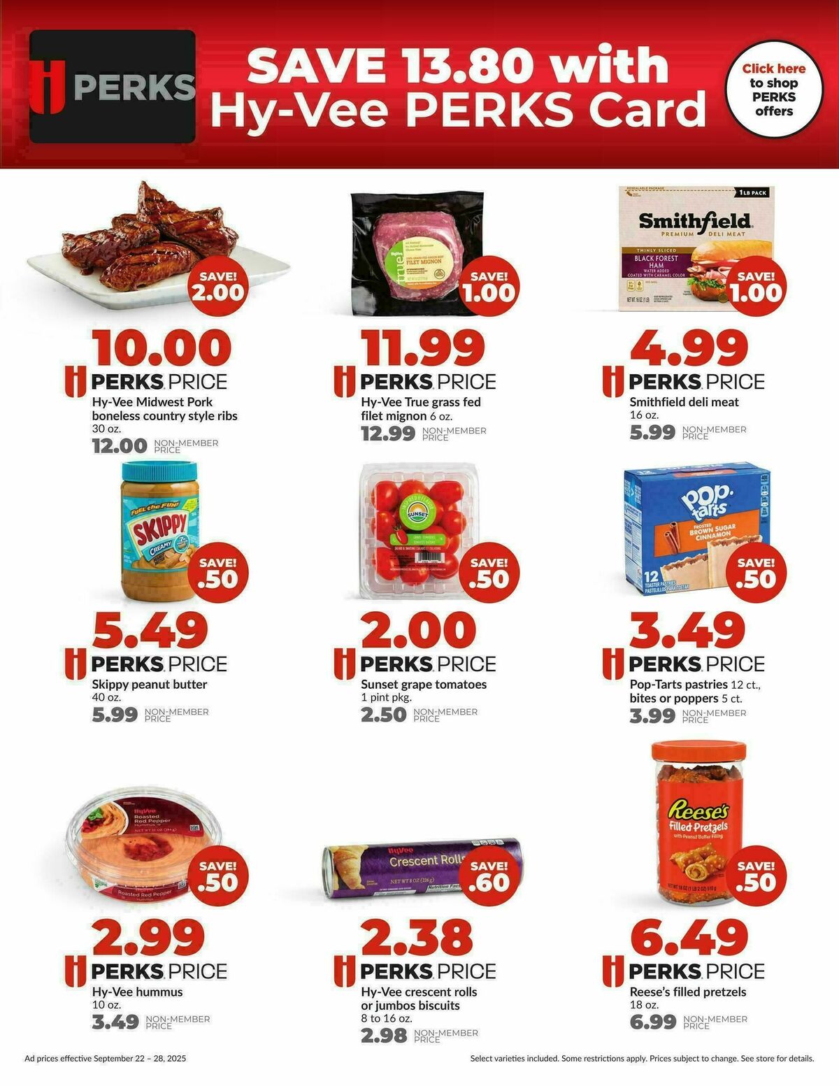 Hy-Vee Weekly Ad from September 22