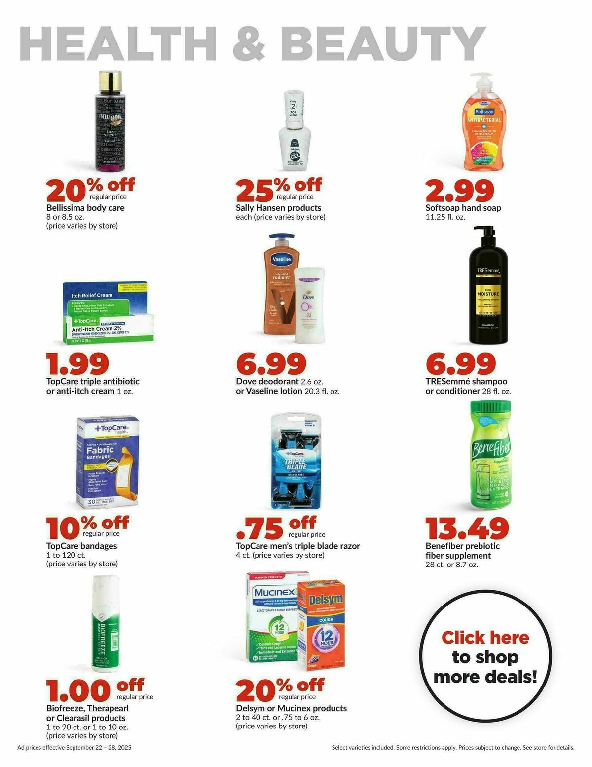 Hy-Vee Weekly Ad from September 22