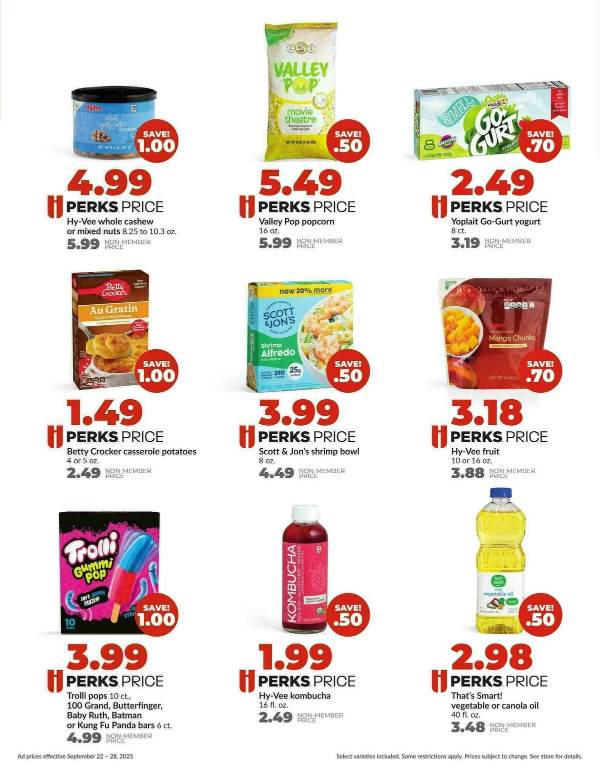 Hy-Vee Weekly Ad from September 22