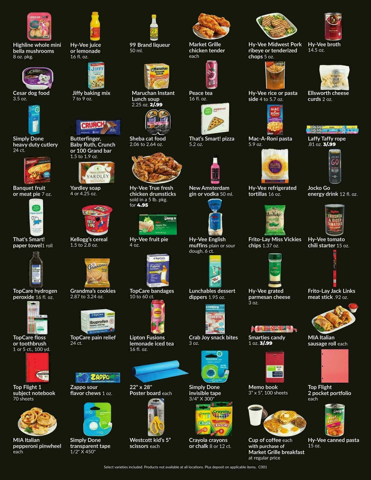 Hy-Vee 3 Day Sale - 99 Cent Weekly Ad from September 26