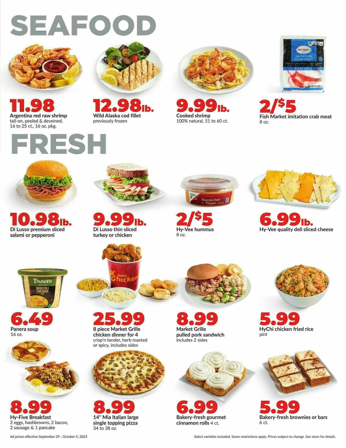 Hy-Vee Weekly Ad from September 29