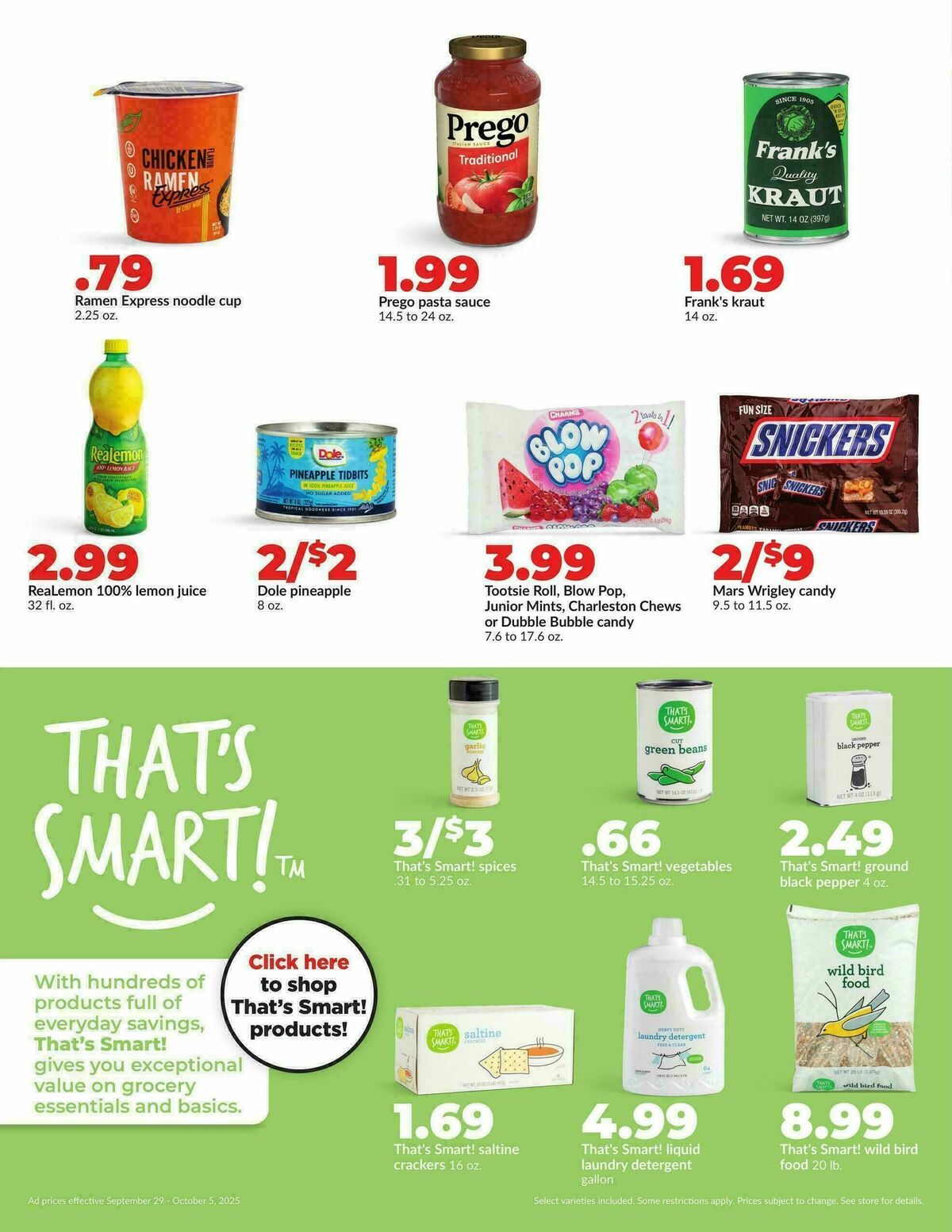 Hy-Vee Weekly Ad from September 29