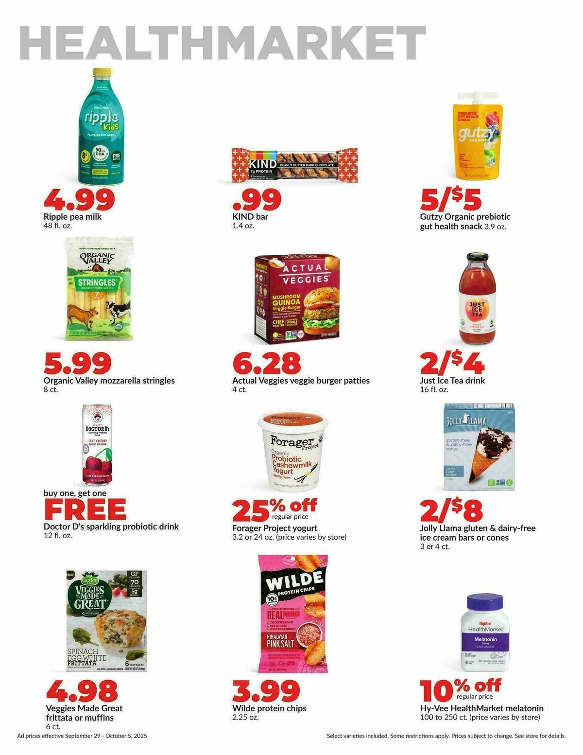 Hy-Vee Weekly Ad from September 29