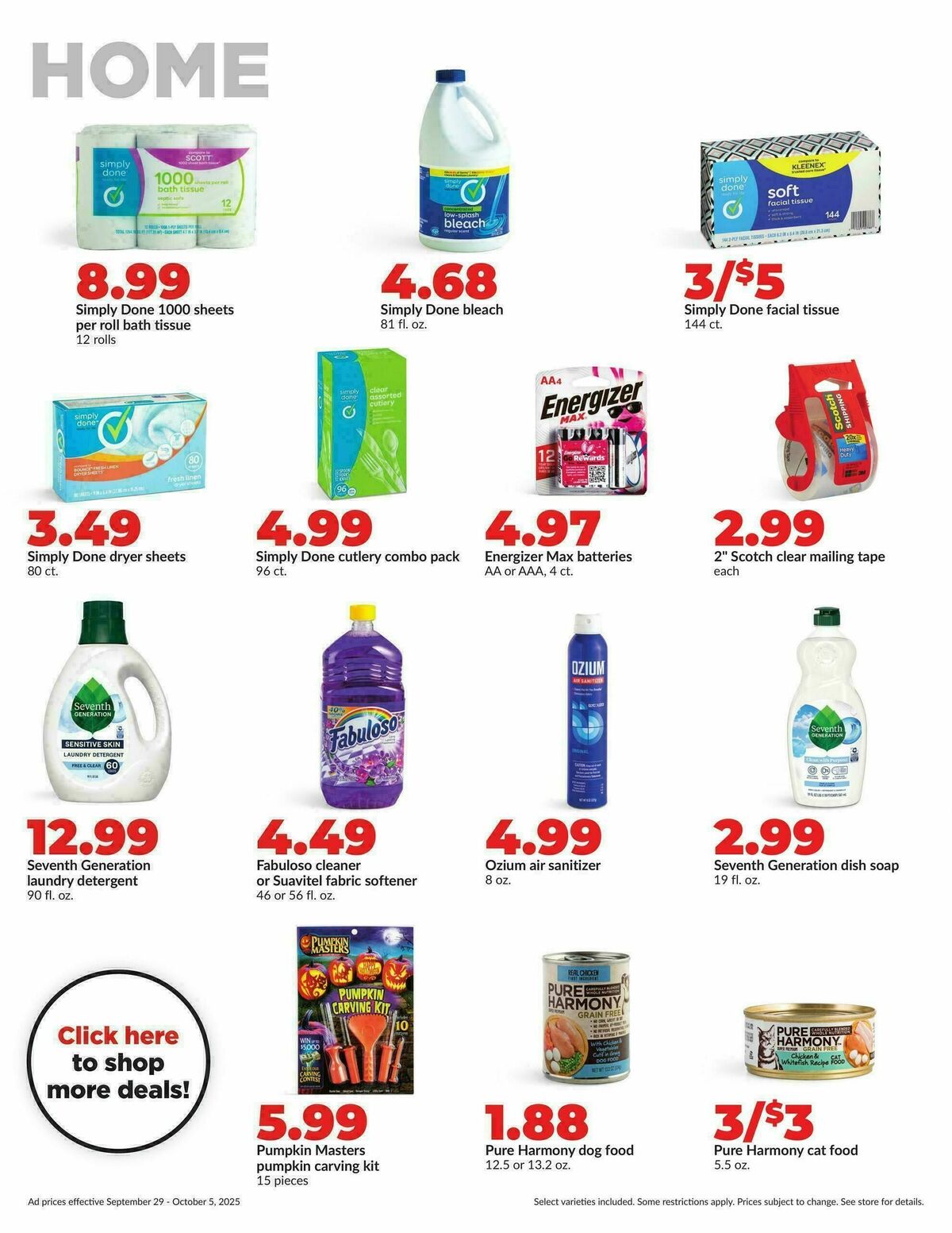 Hy-Vee Weekly Ad from September 29