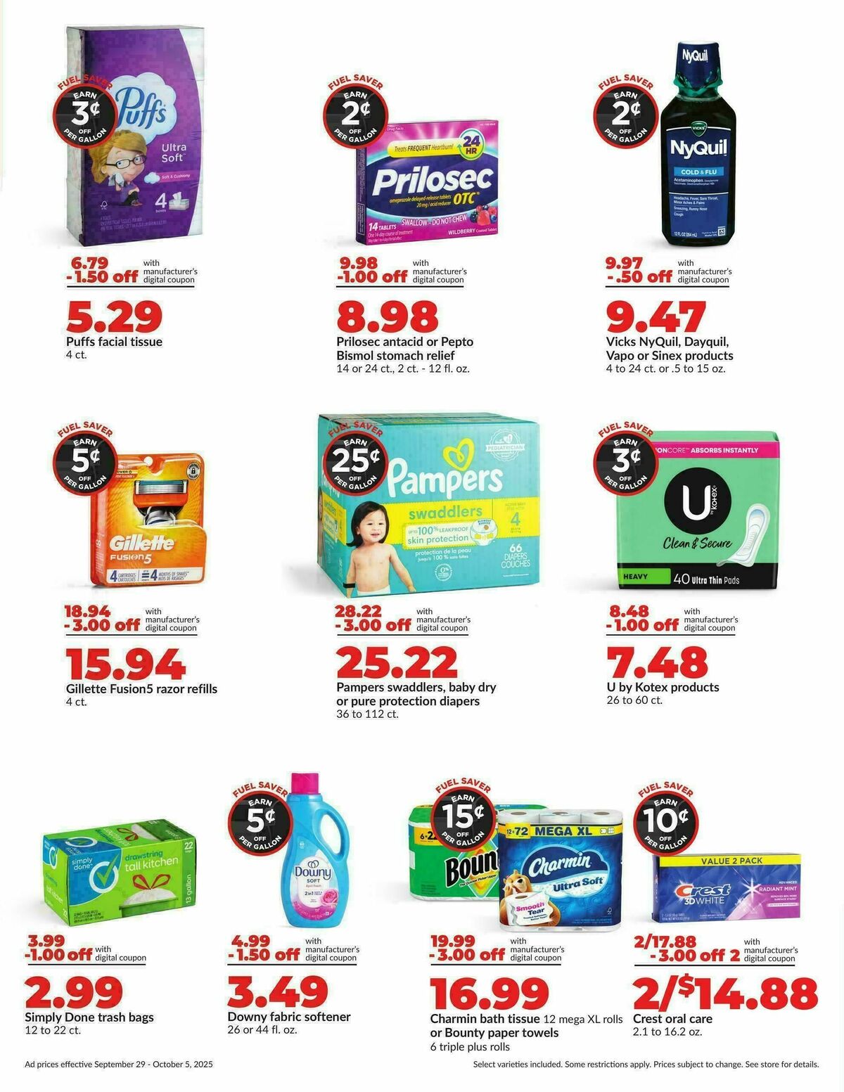 Hy-Vee Weekly Ad from September 29