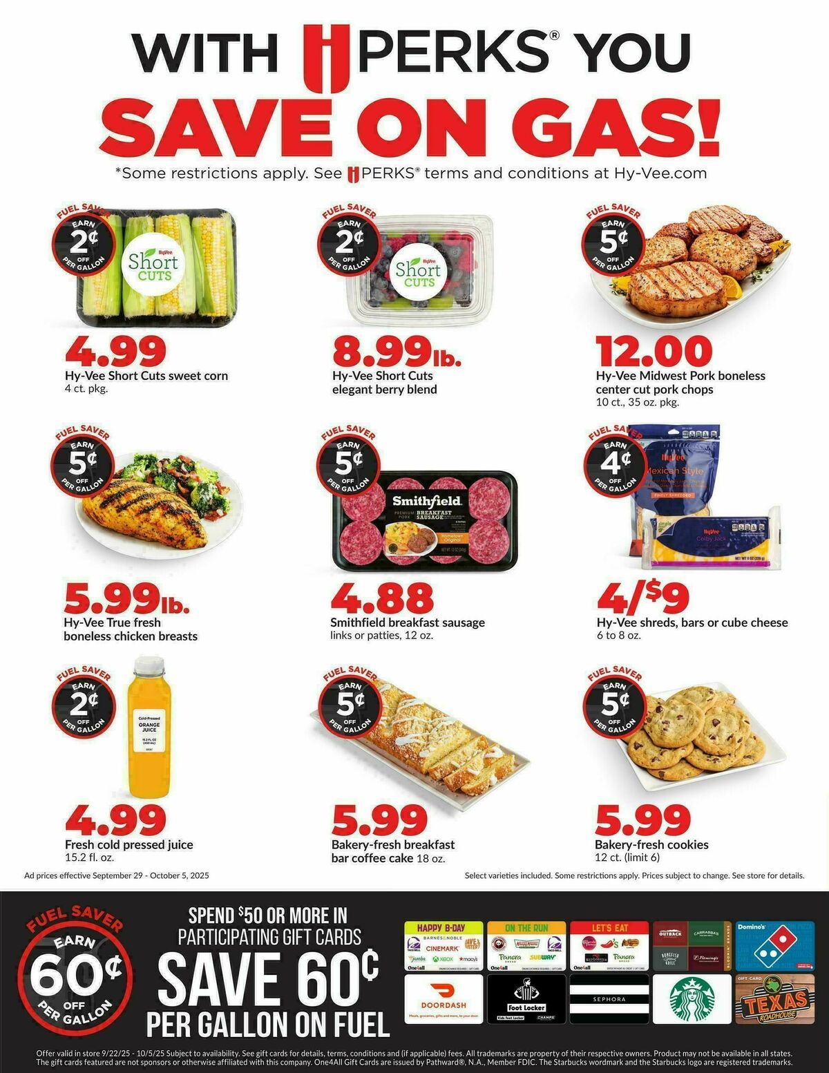 Hy-Vee Weekly Ad from September 29