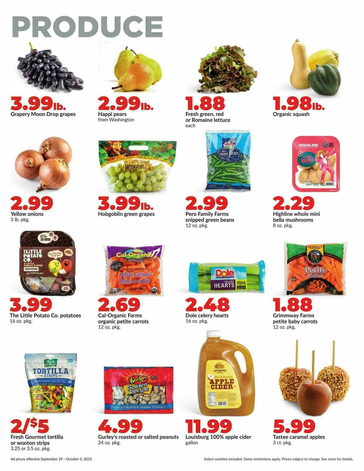 Hy-Vee Weekly Ad from September 29