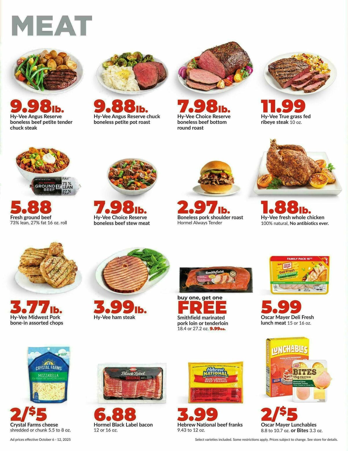 Hy-Vee Weekly Ad from October 6