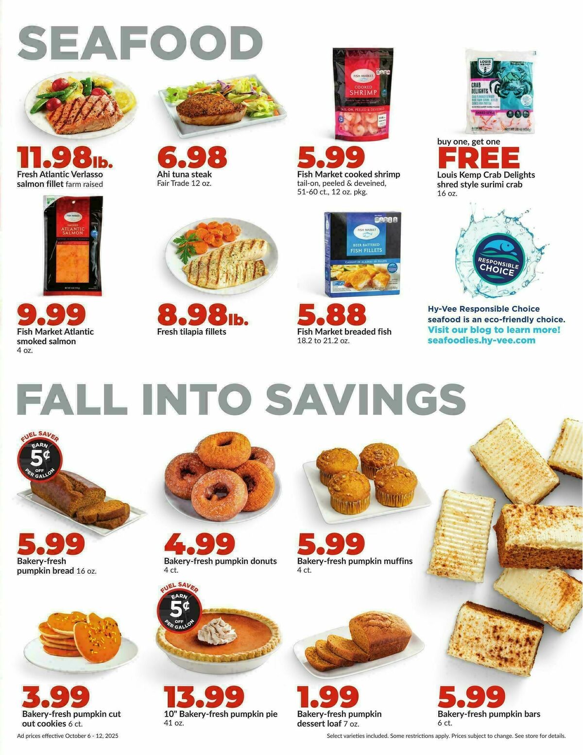 Hy-Vee Weekly Ad from October 6