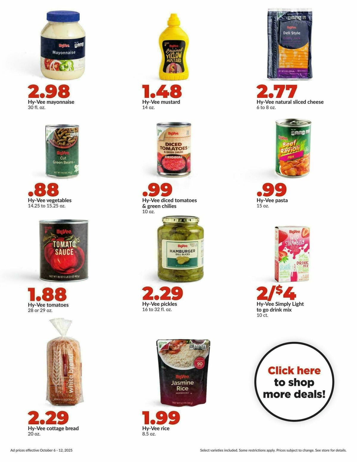 Hy-Vee Weekly Ad from October 6