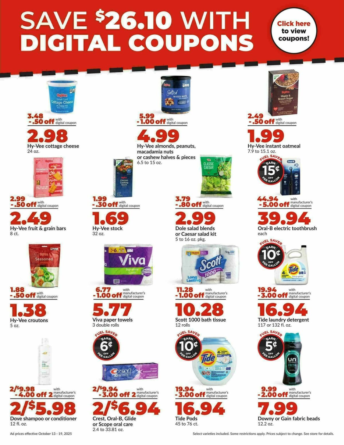 Hy-Vee Weekly Ad from October 13
