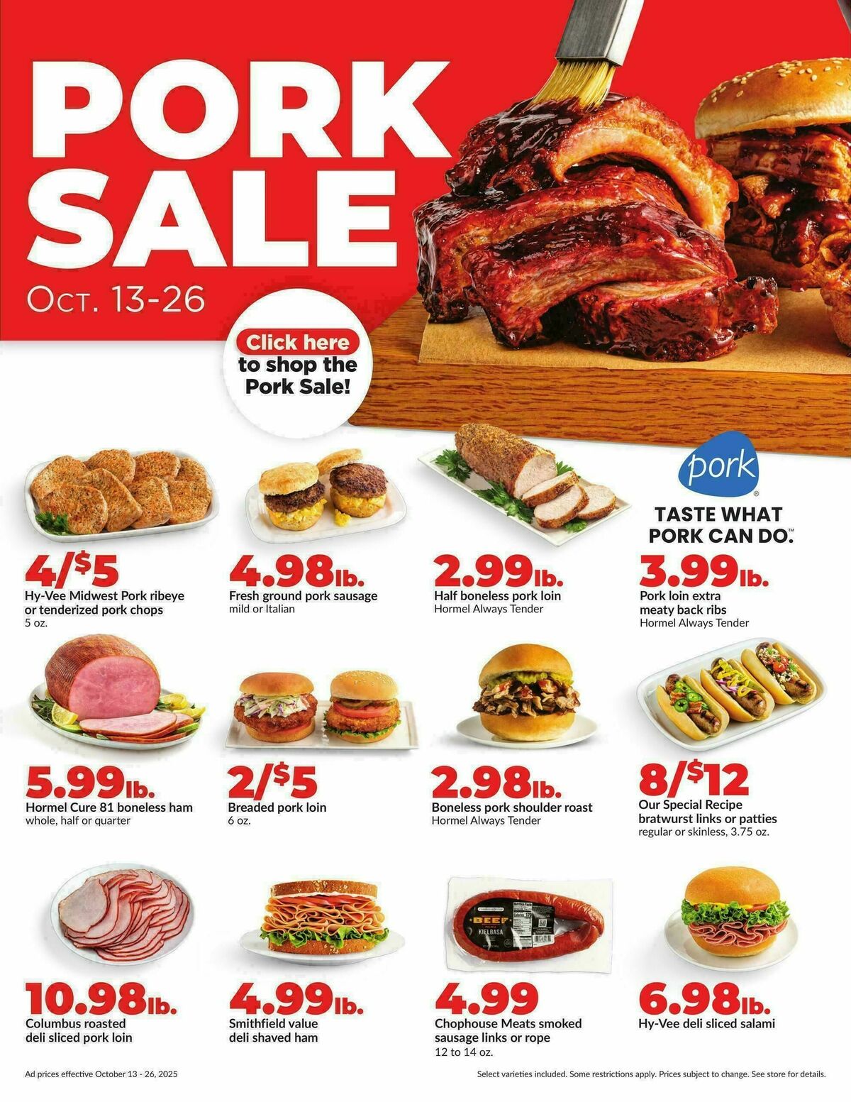 Hy-Vee Weekly Ad from October 20