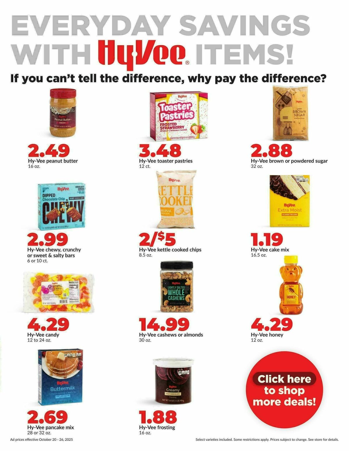 Hy-Vee Weekly Ad from October 20