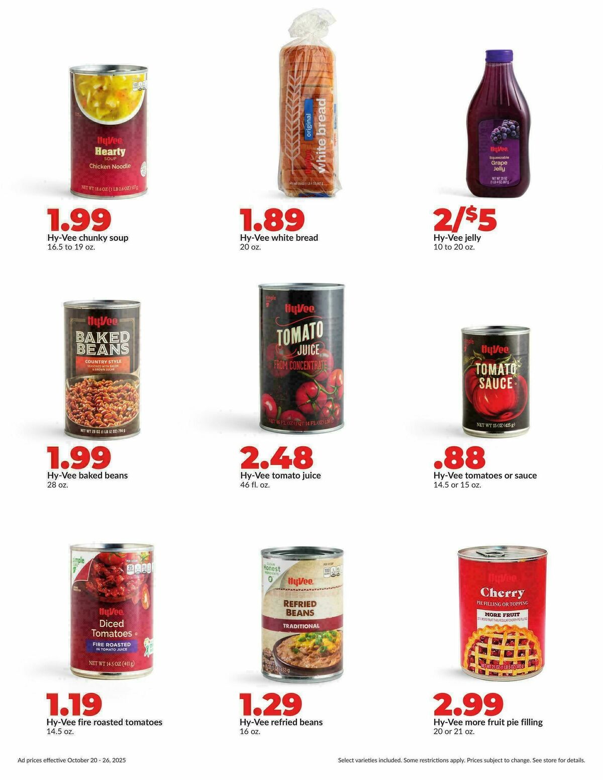 Hy-Vee Weekly Ad from October 20