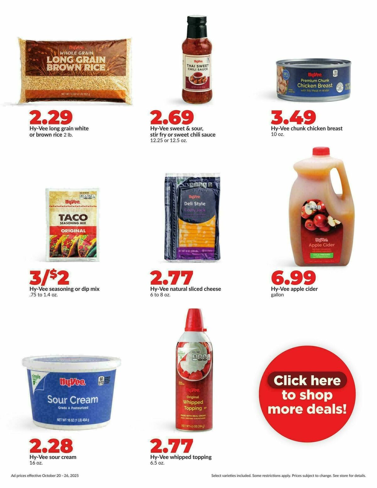 Hy-Vee Weekly Ad from October 20